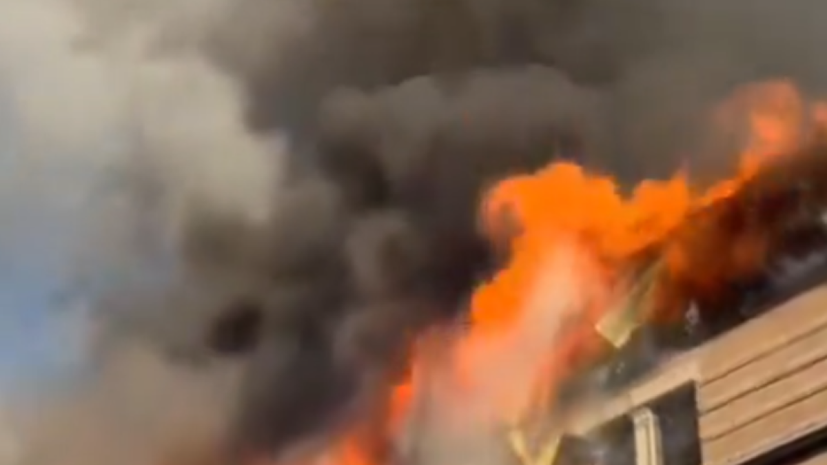 El incendio en Manhattan.