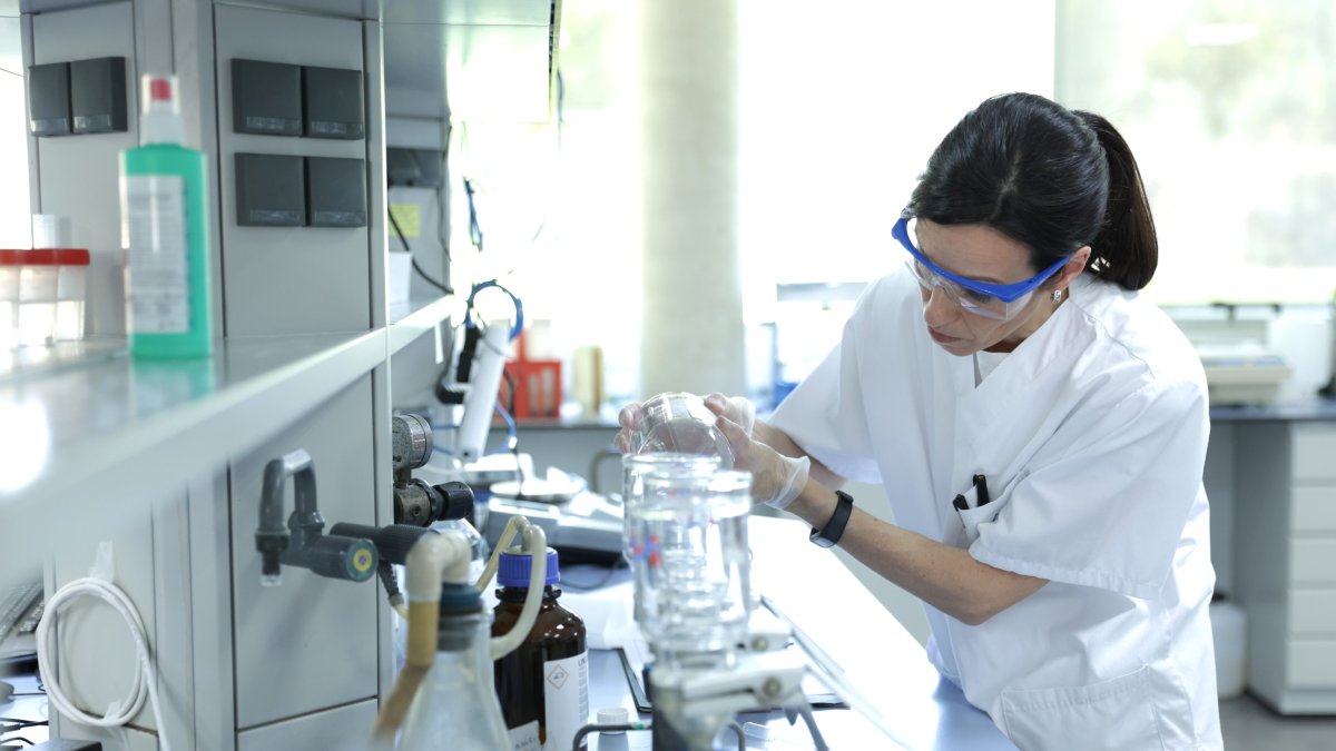 Els laboratoris d'Aigües de Reus.