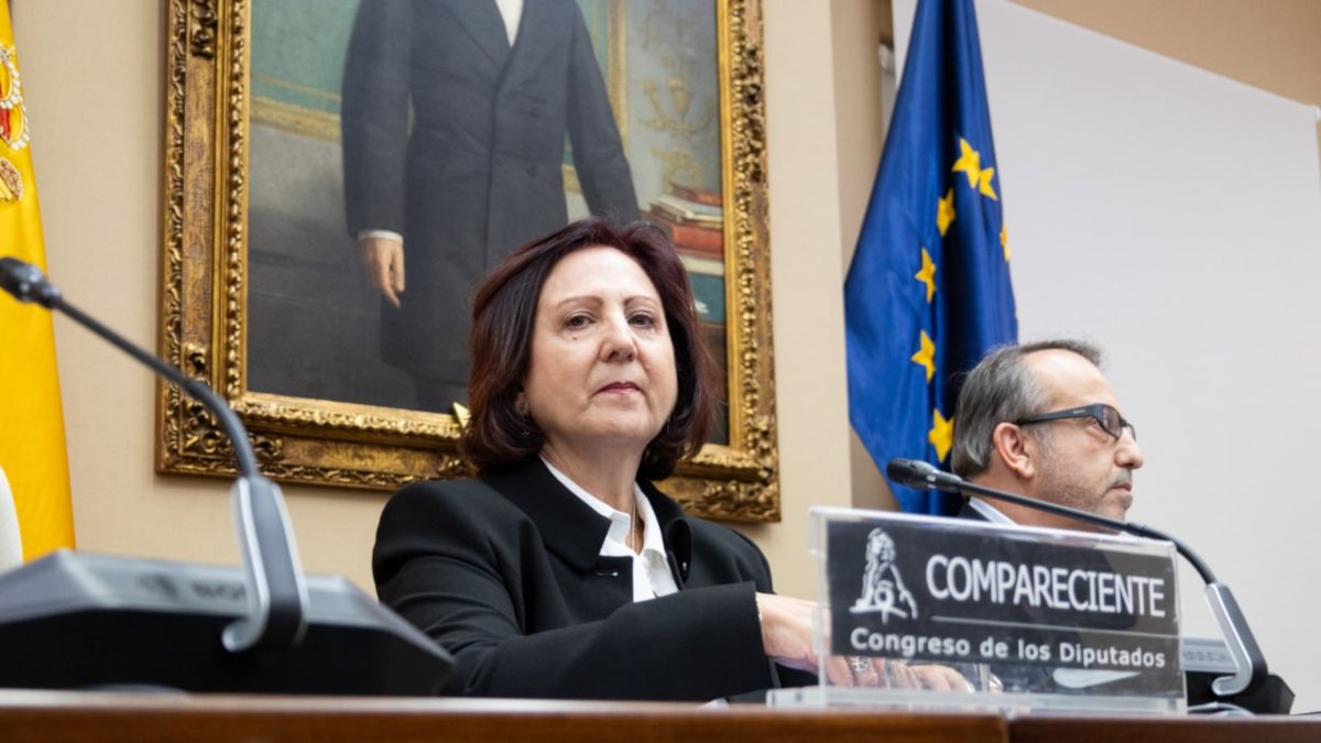 La nueva fiscal general del Estado, Teresa Peramato, la semana pasada en el Congreso de los Diputados