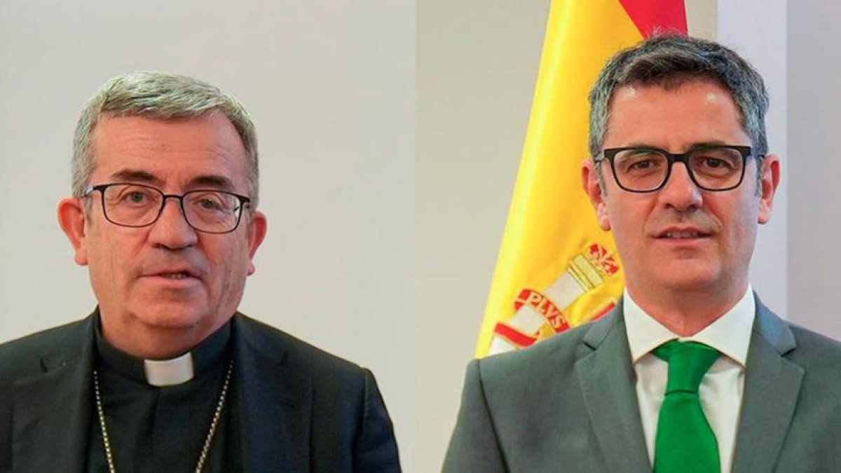 El arzobispo Luis Argüello y el ministro Félix Bolaños en una imagen de archivo