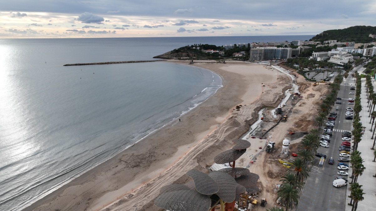 El aspecto que muestran los trabajos, en una imagen tomada con un dron.