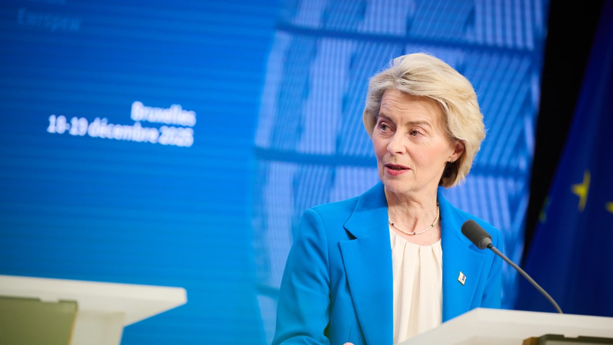 La presidenta de la Comisión Europea, Ursula von der Leyen