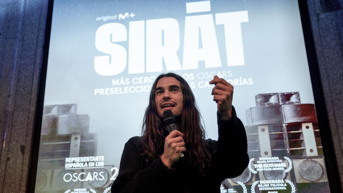 El director de 'Sirat', Óliver Laxe, asistió este jueves a un evento en Madrid para ver en directo el anuncio desde Los Ángeles de las nominaciones a los Óscar.