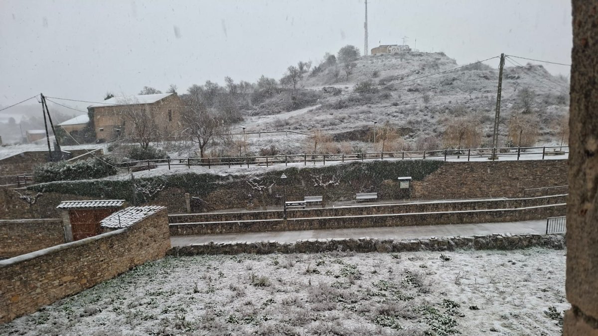 Nieve en Conesa.