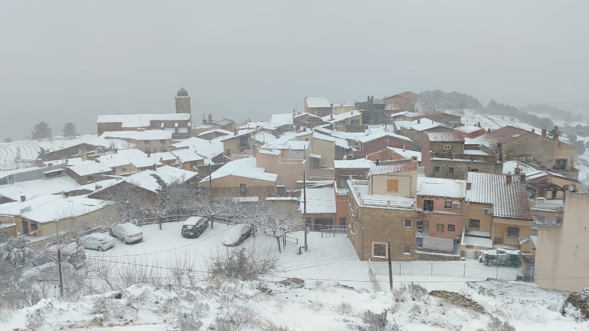 Nieve en la Morera de Montsant