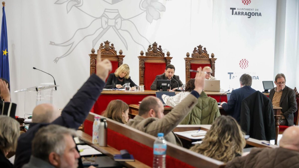 Imagen del pleno municipal de este lunes