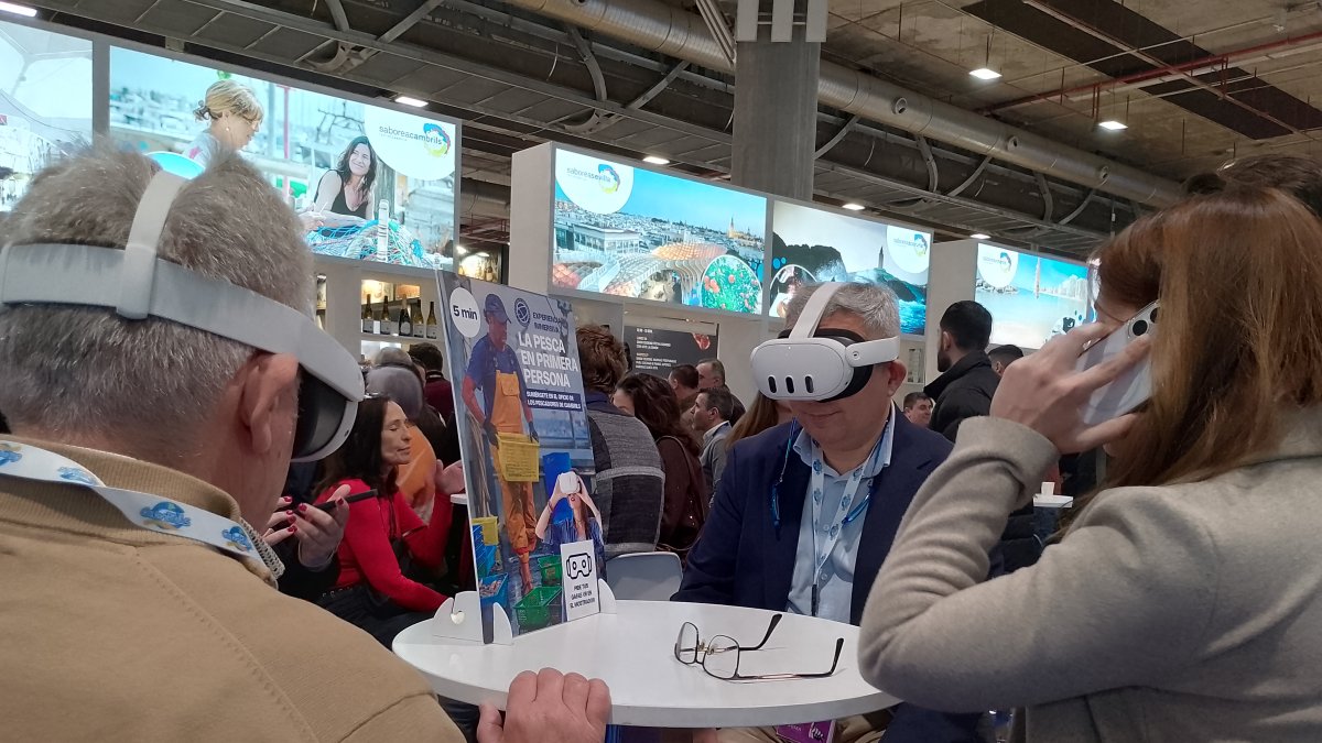 Las gafas de realidad virtual que se podrán usar en el Centro de Interpretación se han probado este 26 de enero en Madrid Fusión.