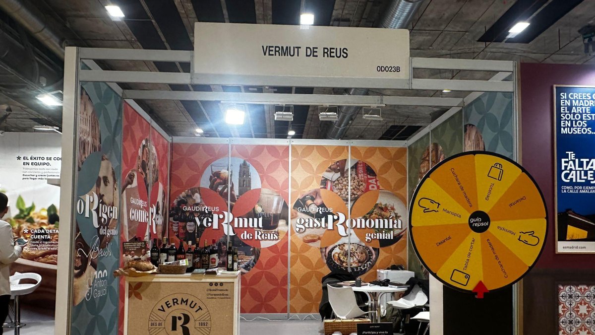 L’estand de Reus a Madrid Fusión, amb productes locals.