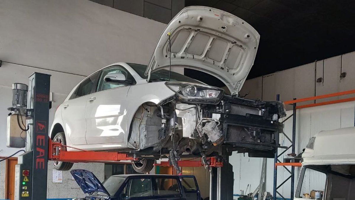 Imagen del taller ilegal en un pequeño municipio del Alt Camp