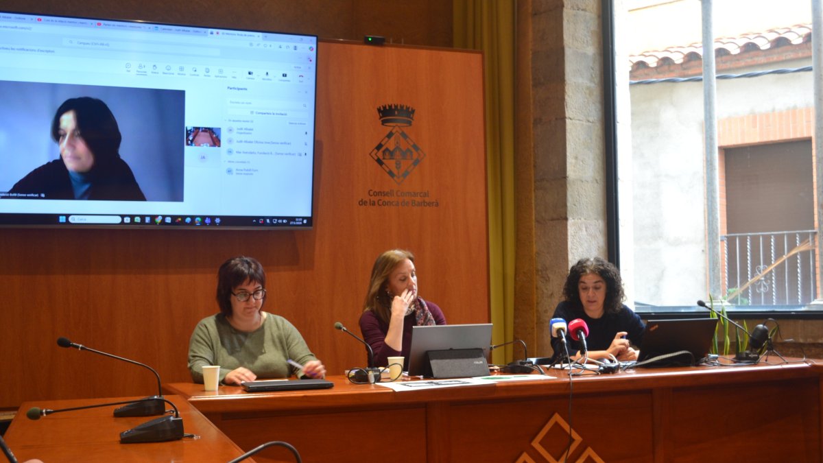 La implantació del programa Mentora a la Conca de Barberà s'ha presentat aquest dimarts, 27 de gener, a la seu del Consell Comarcal.