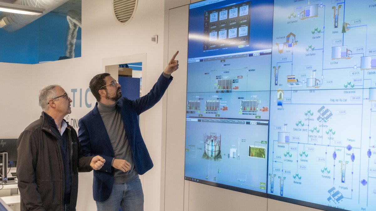 El presidente de Ematsa, Nacho Garcia, y el director-gerente, Dani Milan