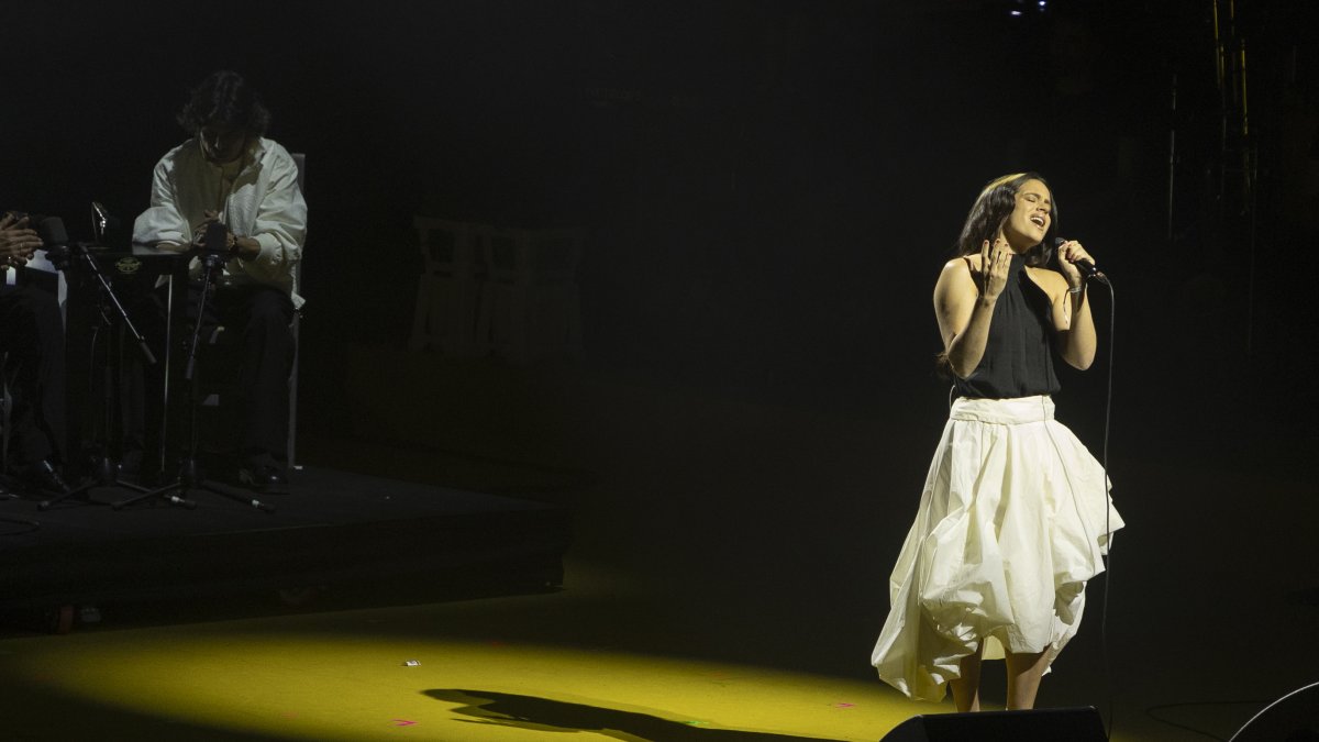 Participación de Rosalía en el 'Concert-Manifest x Palestina', un evento solidario con el pueblo palestino 