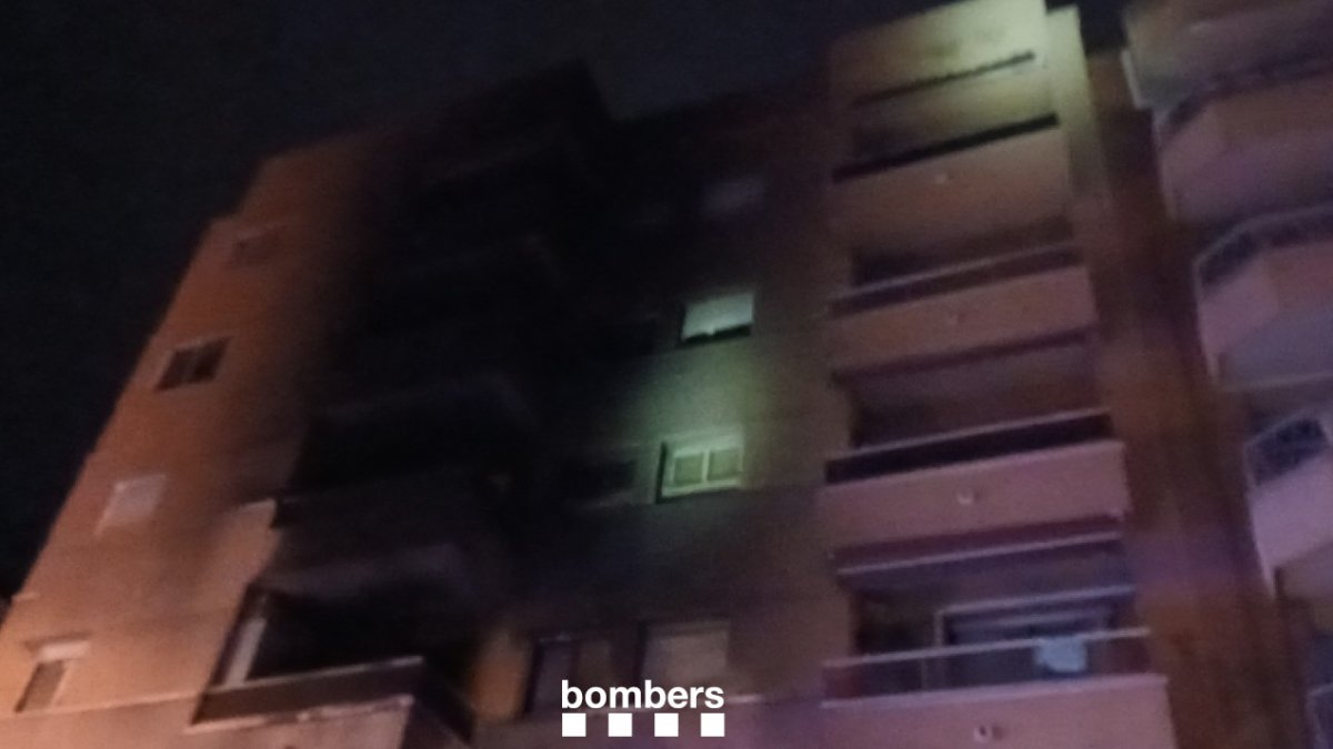 El incendio de madrugada en Reus.