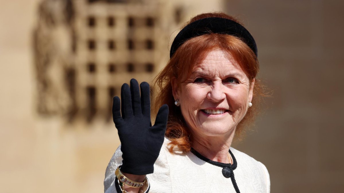 La duquesa de York, Sarah Ferguson, asiste a la misa de Pascua en el Castillo de Windsor, al oeste de Londres, Reino Unido, el 20 de abril de 2025