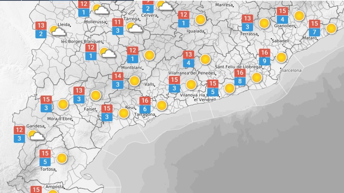 La previsió del temps