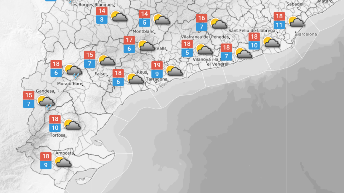 La previsió del temps per aquest divendres 6 de febrer