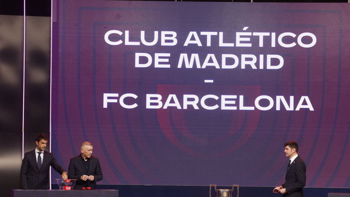 Atlético de Madrid-Barcelona y Athletic Club de Bilbao-Real Sociedad son las dos eliminatorias de semifinales de la Copa del Rey.