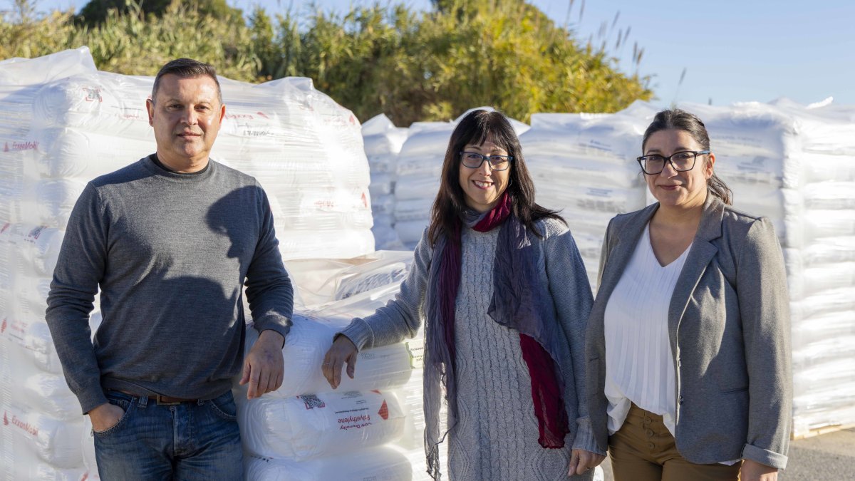 Sergio Casarotto (gerente de Zartu), Eva Sevil (Administración) y Cristina Egea (Marketing, Ventas y Calidad).