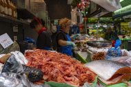 Gamba roja, en una parada del Mercat Central de Tarragona, en una imagen de archivo