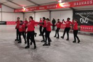 Las patinadoras del Club Gimnàstic hicieron una exhibición.