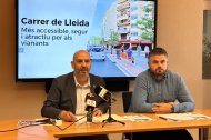 El actual alcalde, Vale Pino (PSC), junto a Raúl García (ERC), que ahora es primer teniente de alcalde y concejal de limpieza.