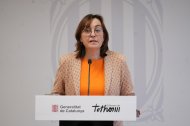 Sílvia Paneque, consellera de Territori, anuncia el acuerdo entre Govern, Adif, Renfe y el sindicato Semaf