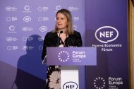 La consellera de Drets Socials, Mònica Martínez Bravo, durante su intervención en el Nueva Economía Forum