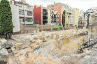 El Fòrum de la Colònia está completamente afectado por las obras