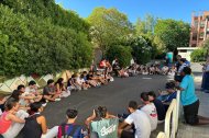 La expedición pasó los dos primeros días del peregrinaje en Turín. El pasado miércoles llegaron a Roma y hoy coincidirán con el Papa de Roma.