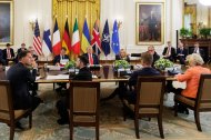 Encuentro en la Casa Blanca con Donald Trump, Volodímir Zelenski, Mark Rutte, Ursula von der Leyen y varios líderes europeos