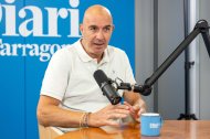 El entrenador del Reus Deportiu, Jordi Garcia, en los estudios del ‘Diari’.