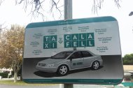 Una parada de taxi en Calafell.