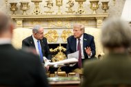 El presidente estadounidense, Donald Trump, y el primer ministro israelí, Benjamin Netanyahu, durante una reunión reciente en la Casa Blanca a finales de septiembre.