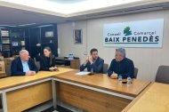 Viñuales con el presidente del Consell Comarcal, Ramon Ferré.