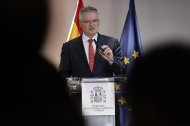 El secretario general de la OCDE, Mathias Cormann, presenta el 'Estudio Económico de España'.