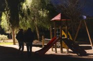 En el Parque de Bonavista la zona infantil no se usa cuando oscurece por falta de luz.