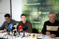 Ruda de prensa de Unió de Pagesos para valorar las pérdidas del sector porcino por el brote de peste porcina africana