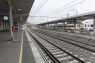 La estación de trenes de Tarragona completamente vacía