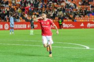 Jardí celebra su gol conseguido frente al Tenerife.
