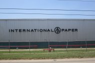Imagen de archivo de una fábrica de International Paper