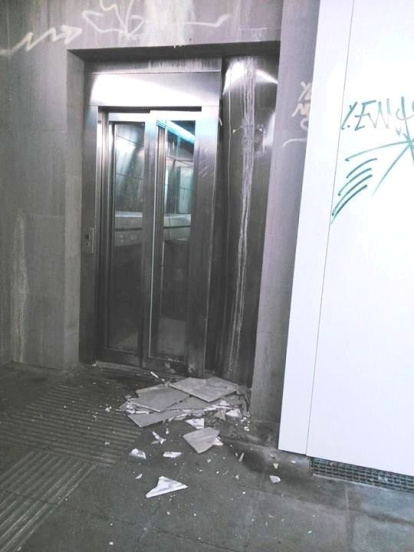 Destrozos en Segur de Calafell.