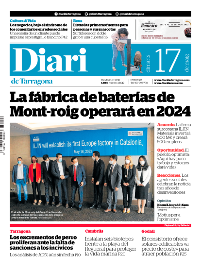 Diari del 17 de mayo de 2022