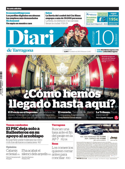 Lea la portada del 10/2/2019