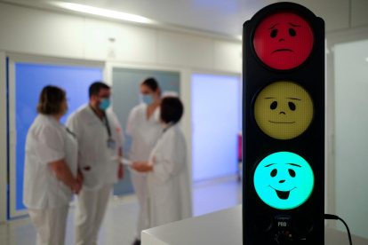 Los semáforos acústicos indican si hay demasiado ruido.