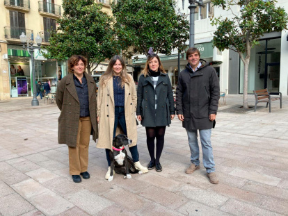 El conseller Dídac Nadal amb altres participants de la roda de premsa del 23 de novembre