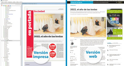 Un CMS que permite la maquetación bidireccional automatizada.