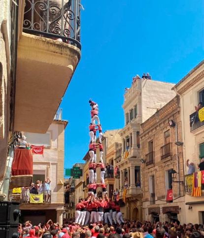 El 3d9f de la Colla Vella que van descarregar sense gairebé cap problema.