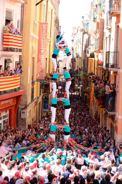 El 2de7 dels Castellers de Sant Pere i Sant Pau.