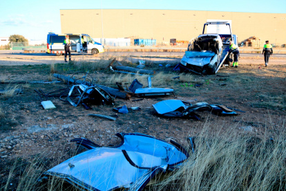 Accidente con dos víctimas mortales en El Pla de Santa Maria del pasado 29 de enero.