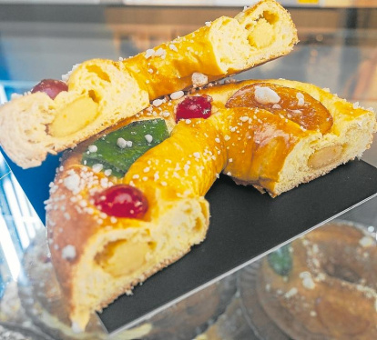 El tortell premiat està farcit de turró de rovell.